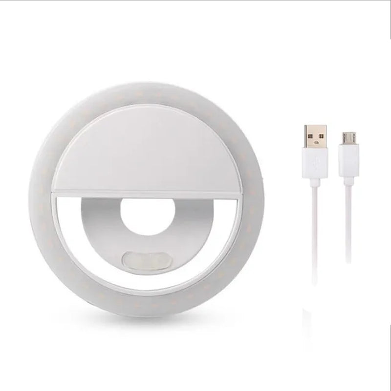 Battery Selfie Light Ring Light LED Photographic Lighting Photo Lamps Video Light Photography Ringlight Photo for Phone Iphone